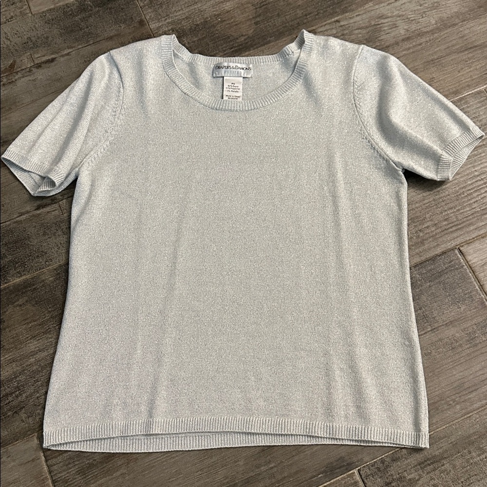 Draper’s & Damon’s Shimmer Knit Top Sz PS
